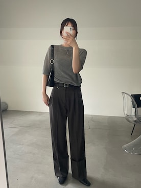 「select MOCA（セレクトモカ）のアイテム（ハンドバッグ）」を使った、ririkaさん（レディース・159cm）の春コーディネート