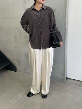 「select MOCA（セレクトモカ）のアイテム（ローファー）」を使った、ririkaさん（レディース・159cm）の秋コーディネート