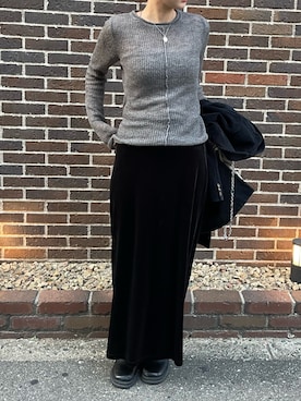 「アイテム（キャミソール）」を使った、ririkaさん（レディース・159cm）の秋コーディネート