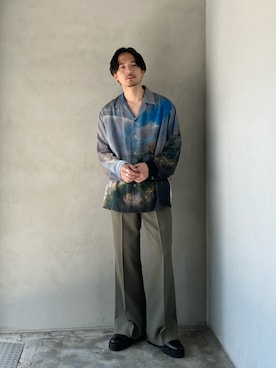 「LAD MUSICIAN（ラッドミュージシャン）のアイテム（アクセサリー）」を使った、omotoさん（メンズ・172cm）の春コーディネート