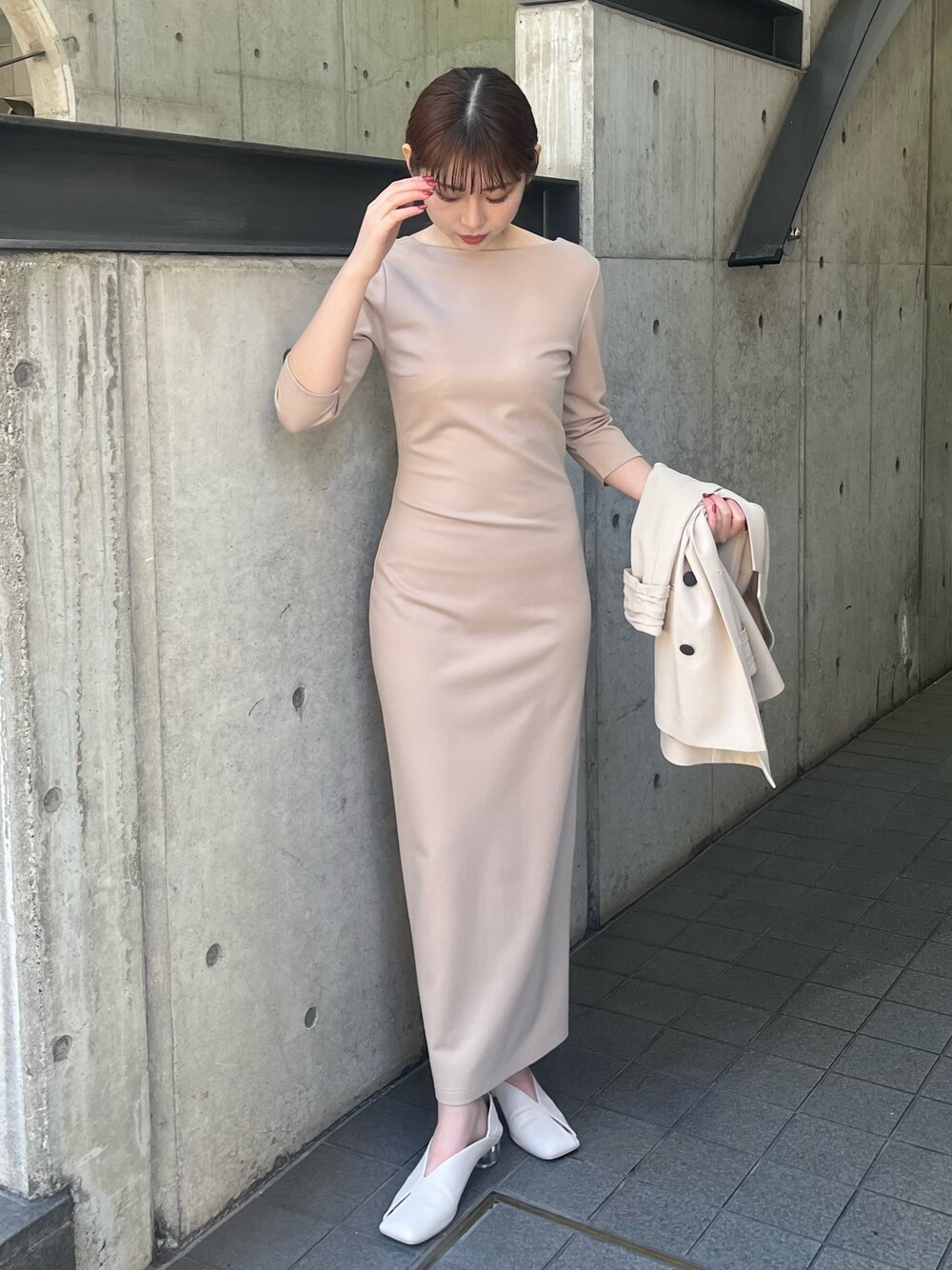 cygne シーニュ ネックフリルリブニット kuu-chan通販 