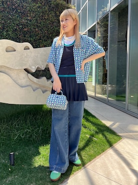 「LACOSTE」｜「アイテム（ワンピース/ドレス）」を使った、inoueさん（レディース・166cm）の夏コーディネート