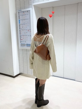 hiyoriさん（レディース・156cm）の冬コーディネート