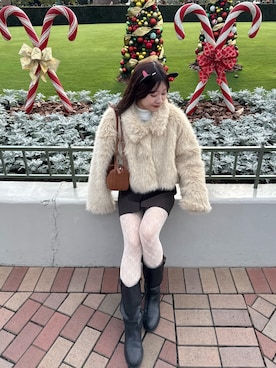 「アイテム（その他アウター）」を使った、hiyoriさん（レディース・156cm）の冬コーディネート