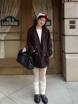 hiyoriさん（レディース・156cm）の冬コーディネート