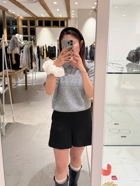 「アイテム（カチューシャ）」を使った、hiyoriさん（レディース・156cm）の秋コーディネート