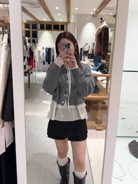 「mystic（ミスティック）のアイテム（その他パンツ）」を使った、hiyoriさん（レディース・156cm）の秋コーディネート