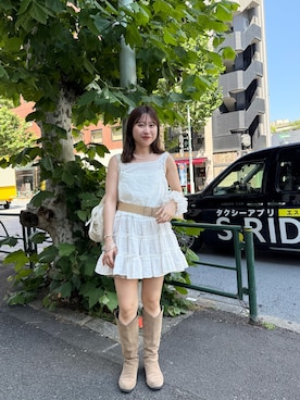 「mystic（ミスティック）のアイテム」を使った、hiyoriさん（骨格ナチュラル・レディース・156cm）の夏コーディネート