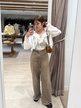「アイテム（シュシュ）」を使った、hiyoriさん（レディース・156cm）の夏コーディネート