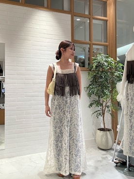 「アイテム（シュシュ）」を使った、hiyoriさん（レディース・156cm）の夏コーディネート