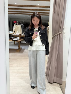 「mystic（ミスティック）のアイテム（ブルゾン）」を使った、hiyoriさん（レディース・156cm）の冬コーディネート