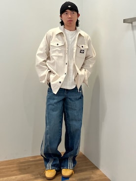 「adidas originals」｜「アイテム（ニットキャップ/ビーニー）」を使った、HZさん（メンズ・168cm）の秋コーディネート