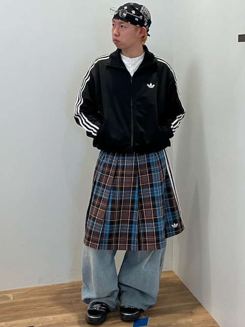 プリーツ チェック スカート / アディダスオリジナルス adidas