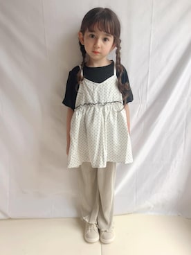 「Piet（ピエット）のアイテム（トップス）」を使った、pietスタッフさん（キッズ・120cm）の春コーディネート