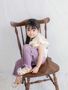 「Piet（ピエット）のアイテム（トップス）」を使った、pietスタッフさん（キッズ・110cm）の春コーディネート