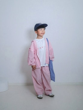 「Piet（ピエット）のアイテム（トップス）」を使った、pietスタッフさん（キッズ・130cm）の春コーディネート