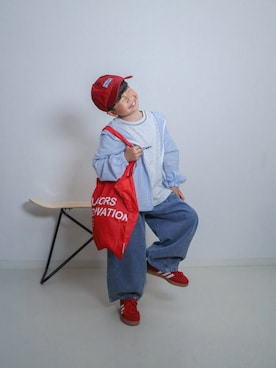 「Piet（ピエット）のアイテム（トップス）」を使った、pietスタッフさん（キッズ・130cm）の春コーディネート