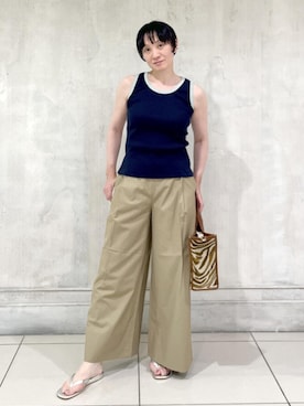 「ROPE'（ロペ）のアイテム」を使った、MASさん（レディース・164cm）の夏コーディネート