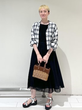 「アイテム（サンダル）」を使った、MASさん（レディース・164cm・40代）の夏コーディネート