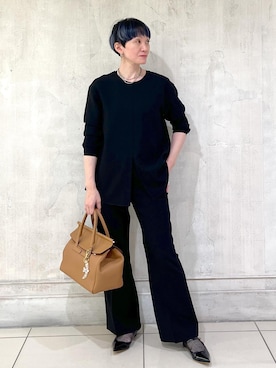 「アイテム（チャーム）」を使った、MASさん（レディース・164cm）の冬コーディネート