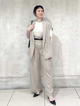 「ROPE'（ロペ）のアイテム（ジャケット/アウター）」を使った、MASさん（レディース・164cm）の春コーディネート