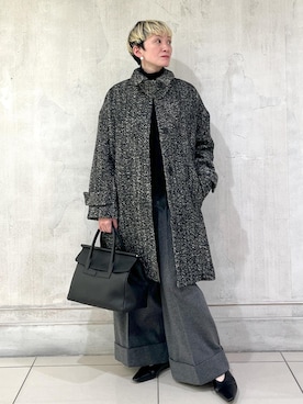 「アイテム（ステンカラーコート）」を使った、MASさん（レディース・164cm・40代）の秋コーディネート