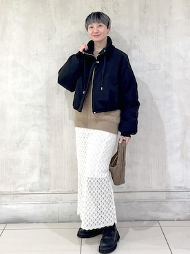 「アイテム（ハンドバッグ）」を使った、MASさん（レディース・164cm・40代）の冬コーディネート