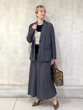 「アイテム（ジャケット/アウター）」を使った、MASさん（レディース・164cm・40代）の秋コーディネート