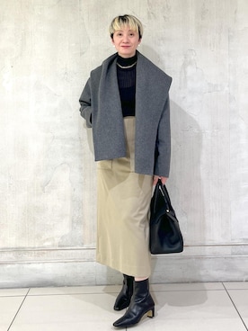 「アイテム（その他アウター）」を使った、MASさん（レディース・164cm・40代）の秋コーディネート