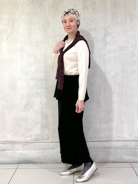 「アイテム（パンプス）」を使った、MASさん（レディース・164cm・40代）の秋コーディネート