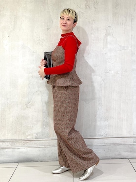 「アイテム（ステンカラーコート）」を使った、MASさん（レディース・164cm・40代）の秋コーディネート