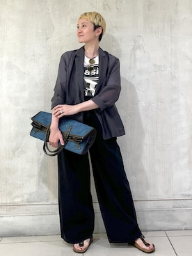 「アイテム（ジャケット/アウター）」を使った、MASさん（レディース・164cm・40代）の夏コーディネート