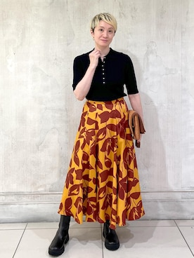 「アイテム（ブーツ）」を使った、MASさん（レディース・164cm・40代）の秋コーディネート