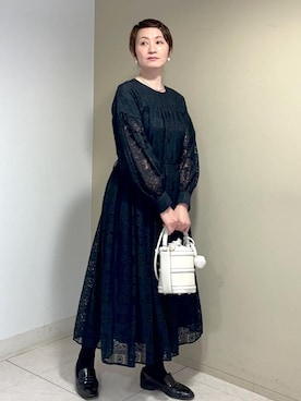「アイテム（ワンピース/ドレス）」を使った、MASさん（レディース・164cm・40代）の冬コーディネート