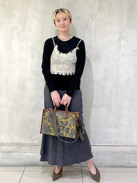 「アイテム（パンプス）」を使った、MASさん（レディース・164cm・40代）の秋コーディネート
