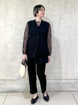 「ROPE'（ロペ）のアイテム」を使った、MASさん（レディース・164cm）の冬コーディネート