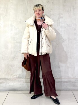 「アイテム（サロペット/オーバーオール）」を使った、MASさん（レディース・164cm）の秋コーディネート