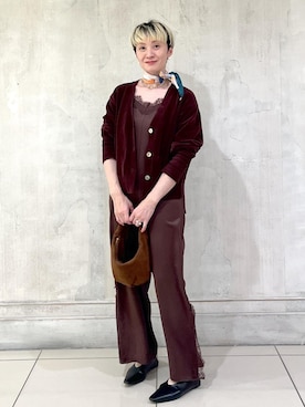 「アイテム（オールインワン・サロペット）」を使った、MASさん（レディース・164cm・40代）の秋コーディネート