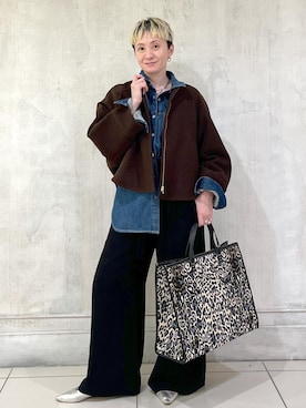 「アイテム（ブルゾン）」を使った、MASさん（レディース・164cm・40代）の秋コーディネート