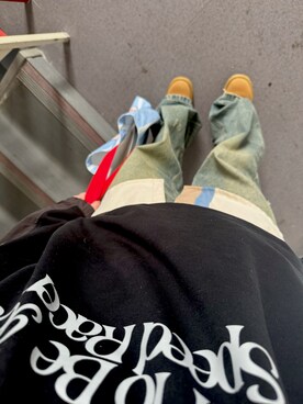 「VINTAGE（ヴィンテージ）のアイテム（パーカー）」を使った、hoshi9674さん（レディース・165cm）の春コーディネート