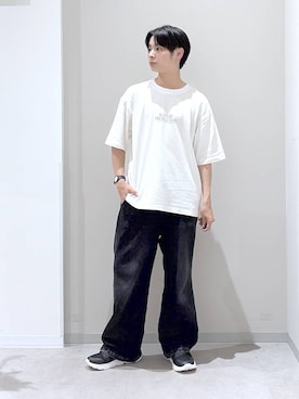 「GLOBAL WORK（グローバルワーク）のアイテム」を使った、タクミさん（メンズ・160cm）の夏コーディネート