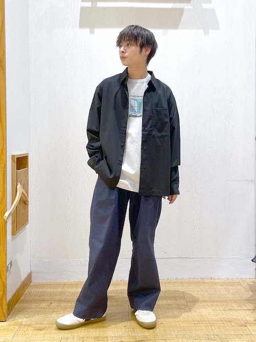 ARGUE◆長袖シャツ/2/リネン/ブラック/ar24ss-ap018// A.PRESSE - アプレッセ Pullover Shirt(24AAP-02-05H)SAX | mark