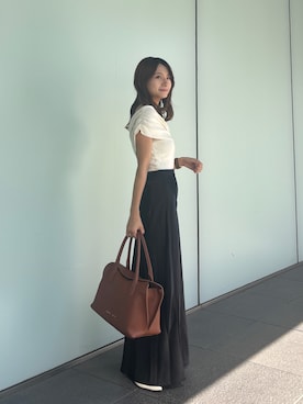 「アイテム（トートバッグ）」を使った、rinaさん（レディース・150cm）の夏コーディネート