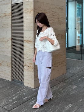 「IACUCCI（イアクッチ）のアイテム」を使った、rinaさん（骨格ウェーブ・レディース・150cm）の夏コーディネート