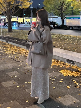 rinaさん（レディース・150cm）の冬コーディネート