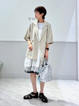 「GLOBAL WORK（グローバルワーク）のアイテム（パンツ）」を使った、nakamu29さん（レディース・156cm）の夏コーディネート