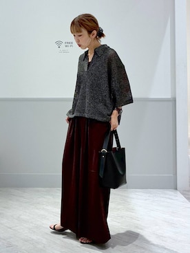 「アイテム（バッグ）」を使った、nakamu29さん（レディース・156cm・40代）の夏コーディネート