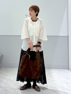 「アイテム（タンクトップ）」を使った、nakamu29さん（レディース・156cm・40代）の秋コーディネート