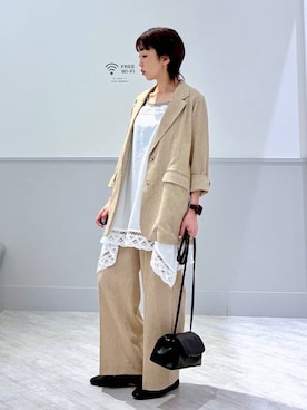 「GLOBAL WORK（グローバルワーク）のアイテム（ジャケット/アウター）」を使った、nakamu29さん（レディース・156cm）の春コーディネート