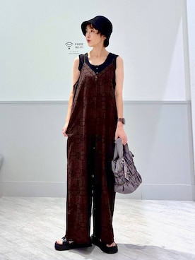 「GLOBAL WORK（グローバルワーク）のアイテム（帽子）」を使った、nakamu29さん（レディース・156cm）の夏コーディネート